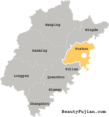 Fujian Area Map